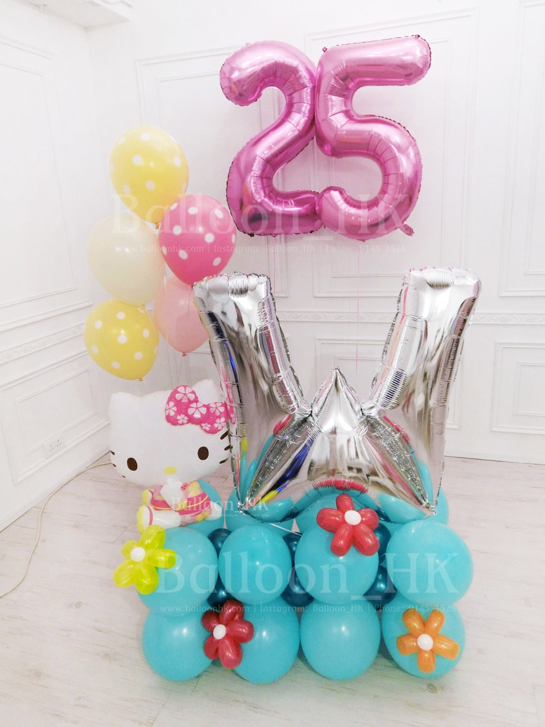 Hello Kitty氣球｜生日佈置氣球｜卡通氣球｜BalloonHK