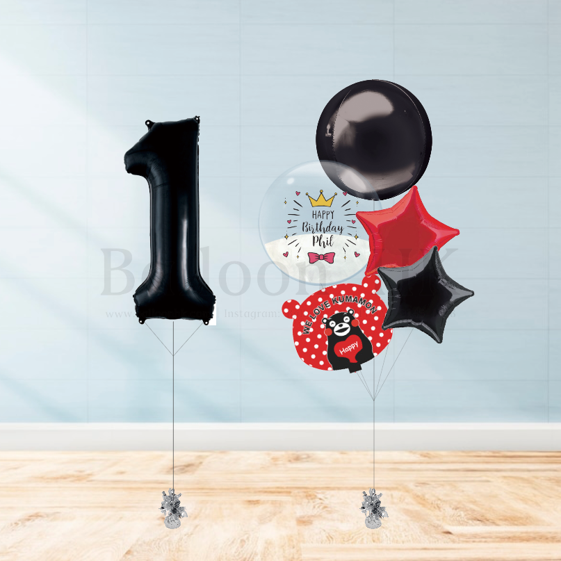 熊本熊氣球｜兒童生日氣球｜卡通氣球｜BalloonHK