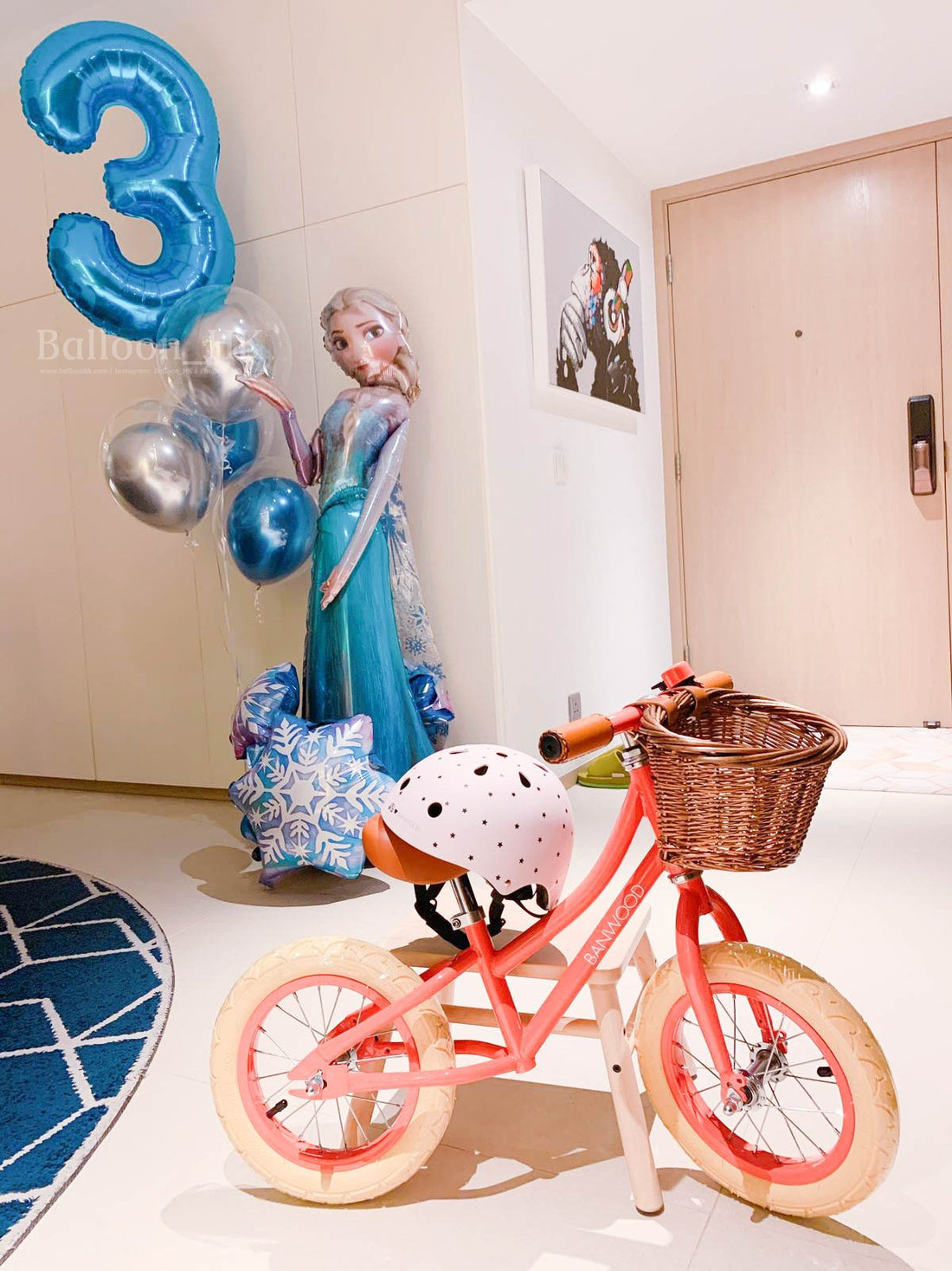 Elsa公主氣球｜迪士尼氣球｜卡通氣球｜BalloonHK