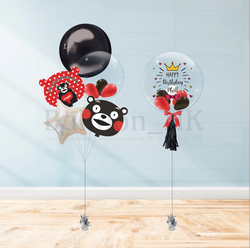 熊本熊氣球｜兒童生日氣球｜卡通氣球｜BalloonHK