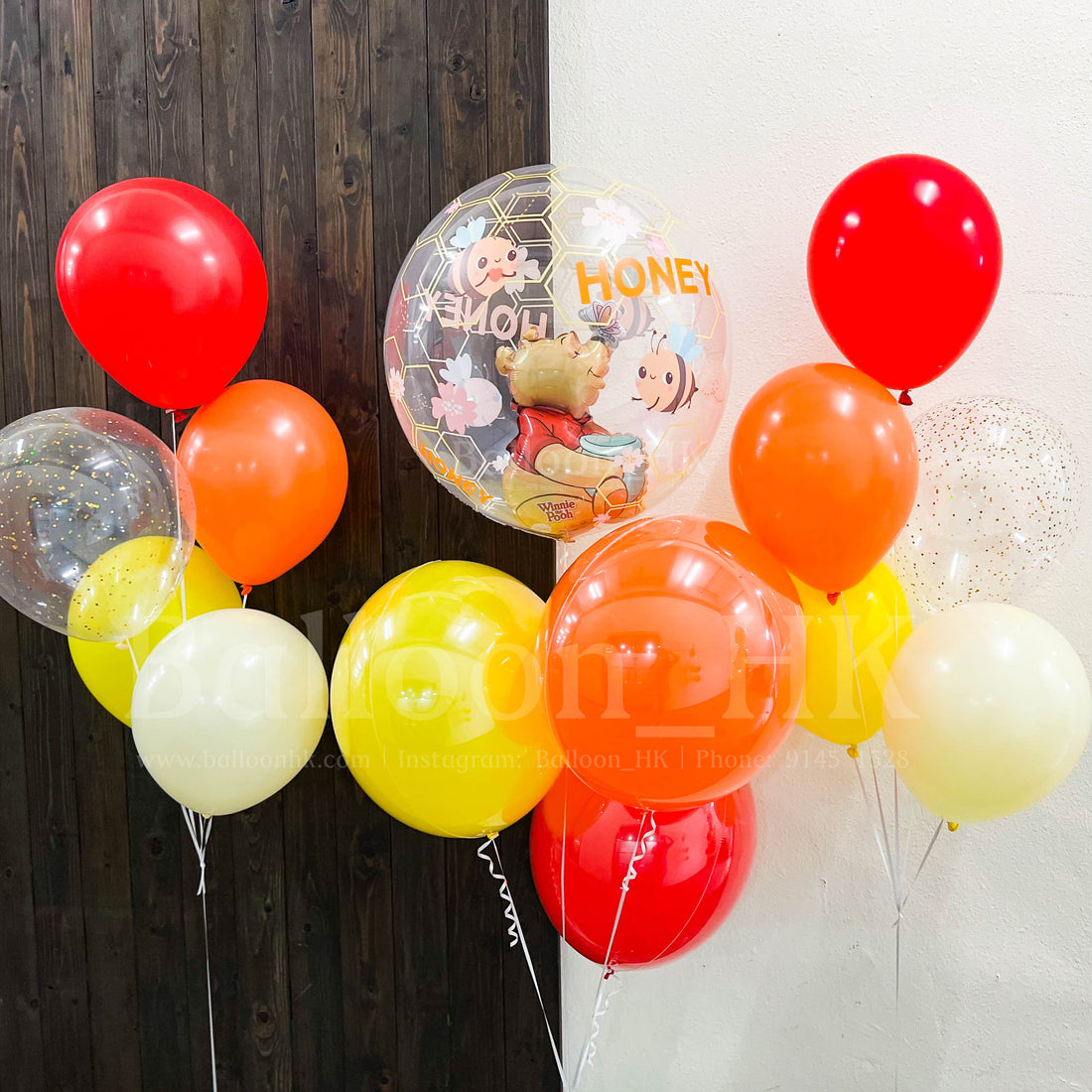 小熊維尼氣球｜兒童派對氣球｜卡通氣球｜Balloon HK
