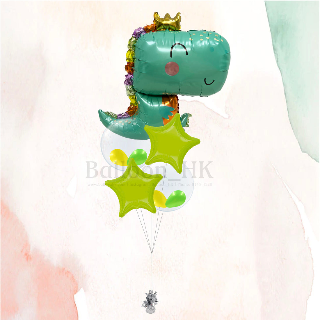 兒童生日氣球｜恐龍氣球｜兒童派對氣球｜BalloonHK