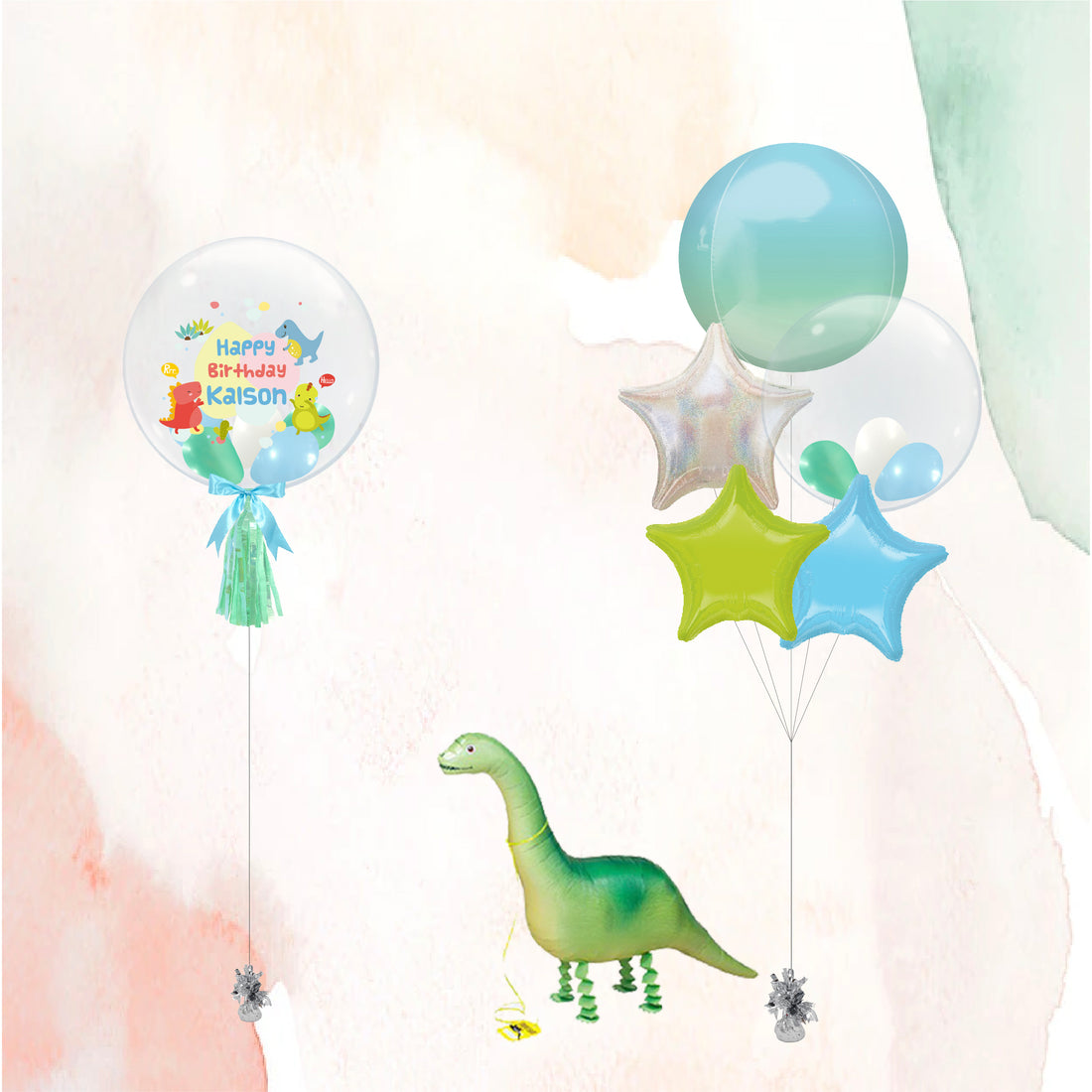 兒童生日氣球｜兒童派對氣球｜恐龍氣球｜BalloonHK