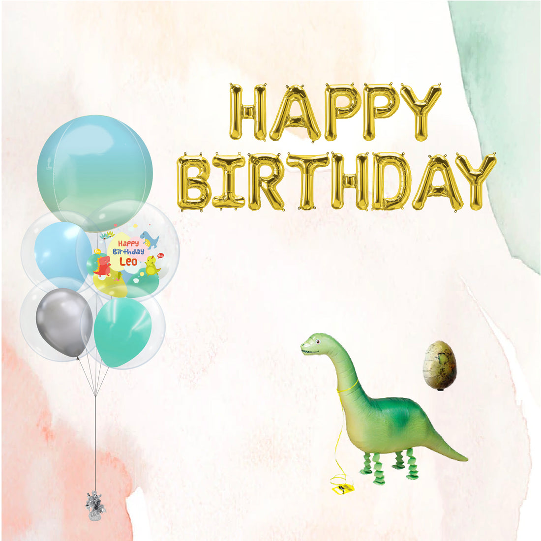 兒童生日氣球｜兒童派對氣球｜恐龍氣球｜Balloon HK