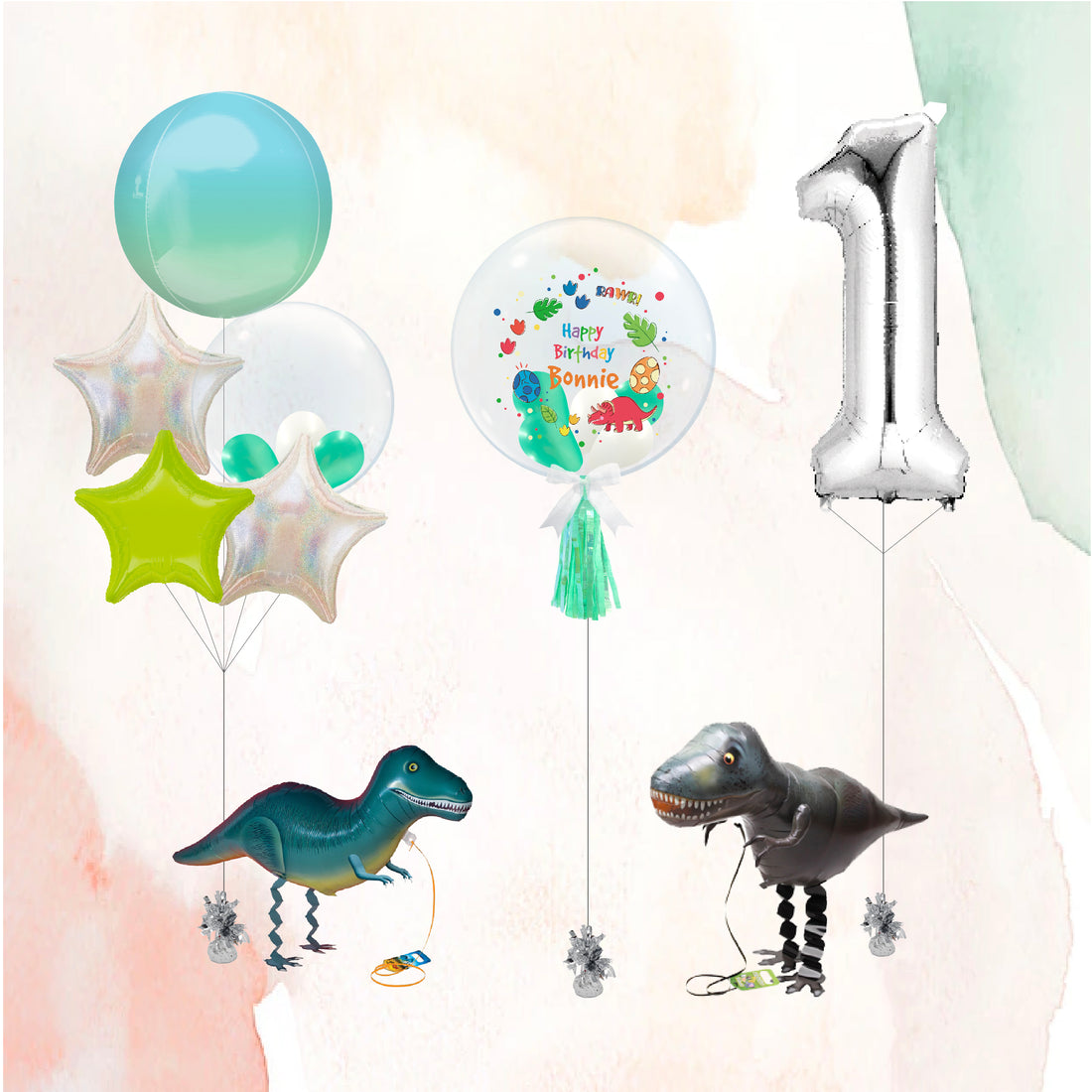 兒童生日氣球｜兒童派對氣球｜恐龍氣球｜BalloonHK