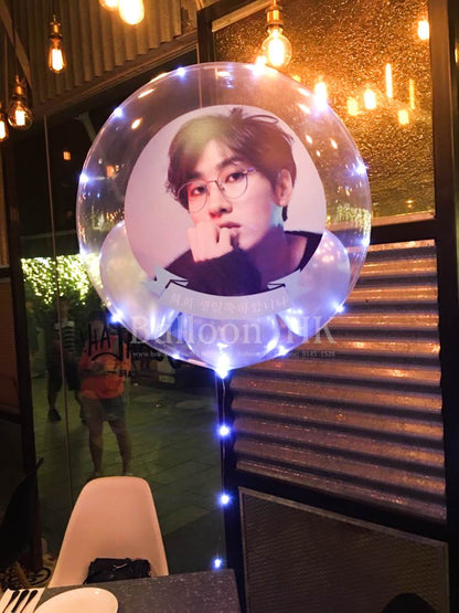 透明波中波｜LED氣球｜相片氣球｜BALLOON HK 氣球專門店