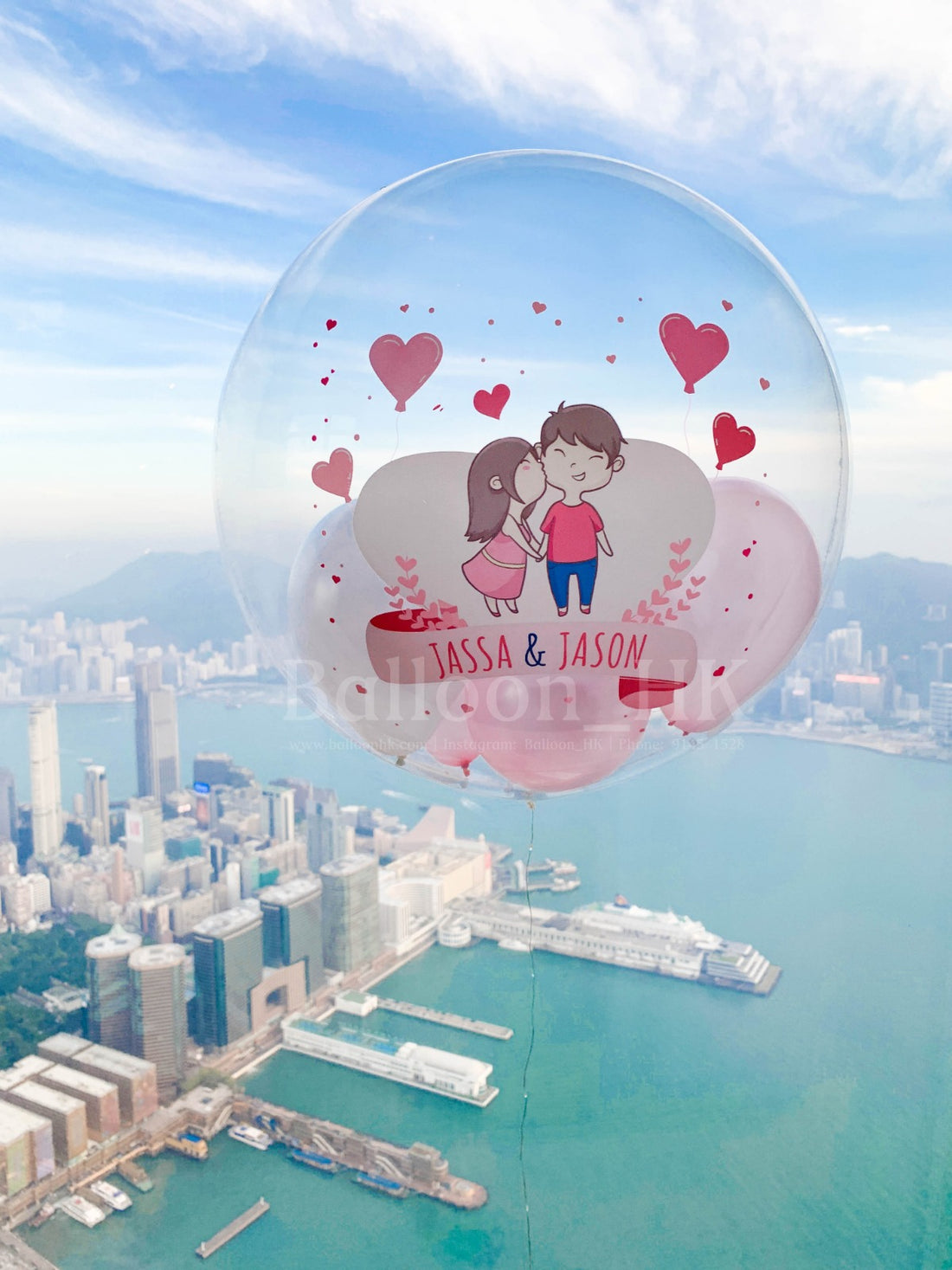 水晶波中波｜紀念日氣球｜BALLOON HK 氣球專門店
