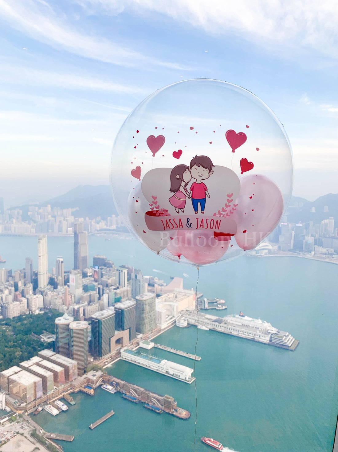 水晶波中波｜紀念日氣球｜BALLOON HK 氣球專門店