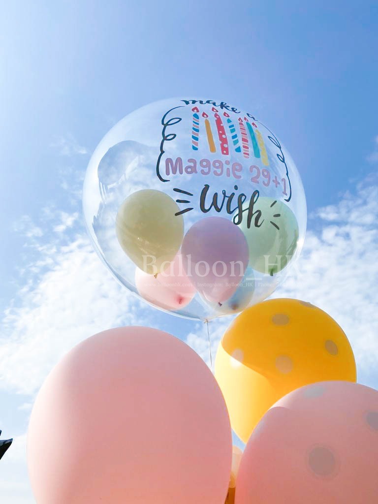 水晶波中波｜生日氣球｜Message氣球｜BALLOON HK 氣球專門店