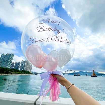 透明波中波｜Message氣球｜生日氣球｜ BALLOON HK 氣球專門店