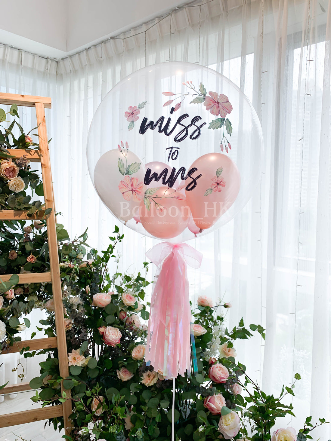 透明波中波｜婚前派對氣球｜ Message氣球｜ BALLOON HK 氣球專門店