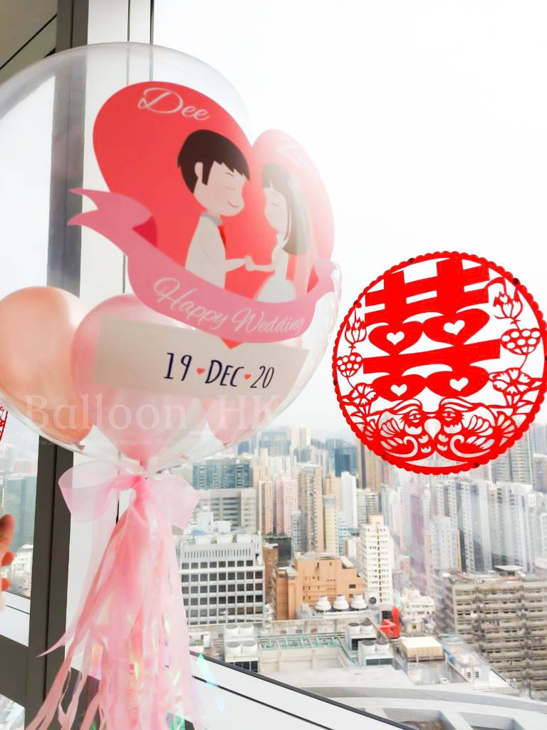 透明波中波｜ 婚禮氣球｜BALLOON HK 氣球專門店