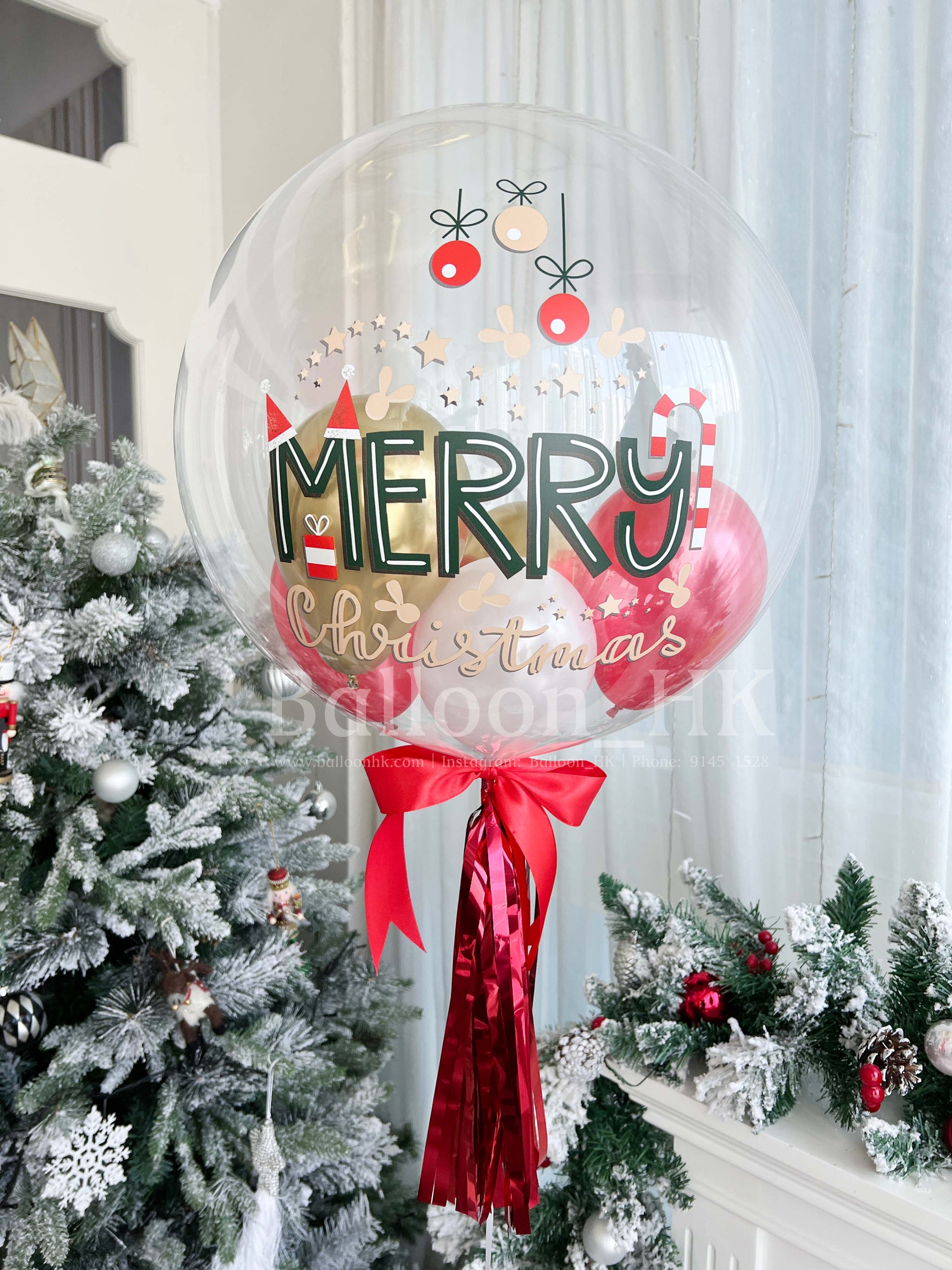水晶波中波｜聖誕氣球｜ BALLOON HK 氣球專門店