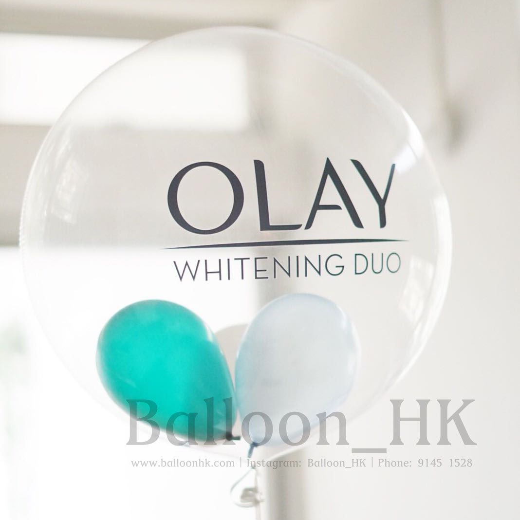 水晶波中波｜Logo印刷氣球｜BALLOON HK 氣球專門店