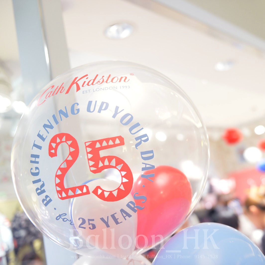 水晶波中波｜Logo印刷氣球｜店鋪裝飾氣球｜BALLOONHK 氣球專門店