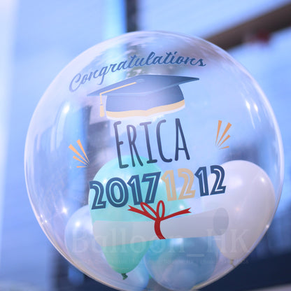 水晶波中波｜畢業氣球｜ Message氣球｜BALLOON HK 氣球專門店