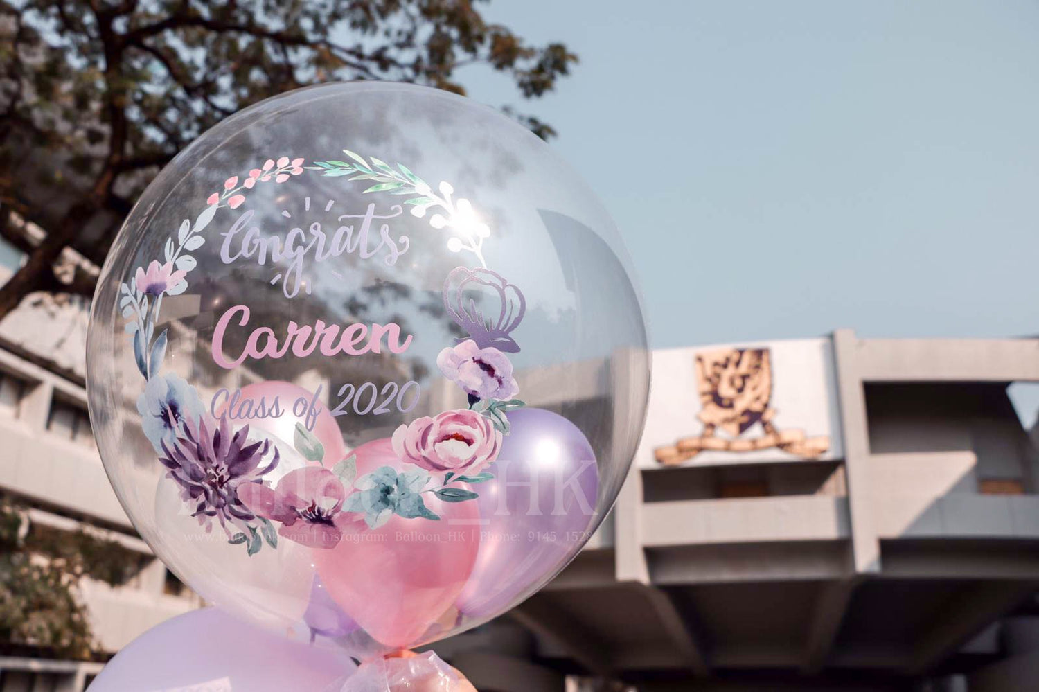 水晶波中波｜畢業氣球｜ Message氣球｜BALLOON HK 氣球專門店