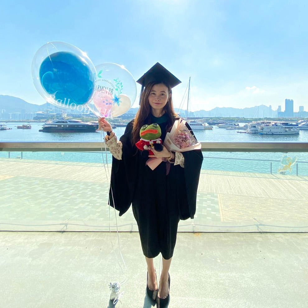 水晶波中波｜畢業氣球｜ Message氣球｜BALLOON HK 氣球專門店
