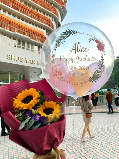 水晶波中波｜畢業氣球｜ Message氣球｜BALLOON HK 氣球專門店