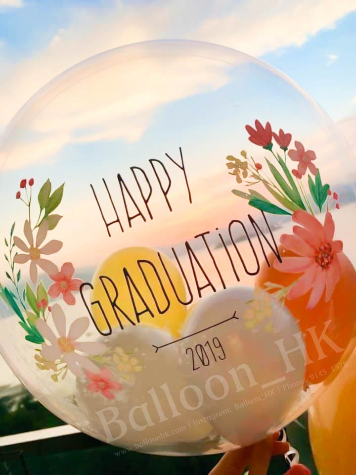 水晶波中波｜畢業氣球｜ Message氣球｜BALLOON HK 氣球專門店