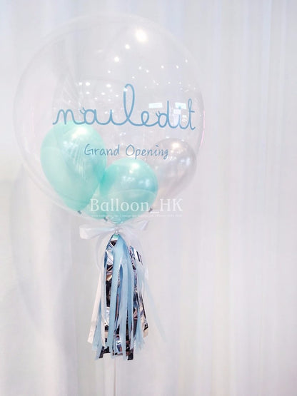 透明波中波｜Message氣球｜ BALLOON HK 氣球專門店