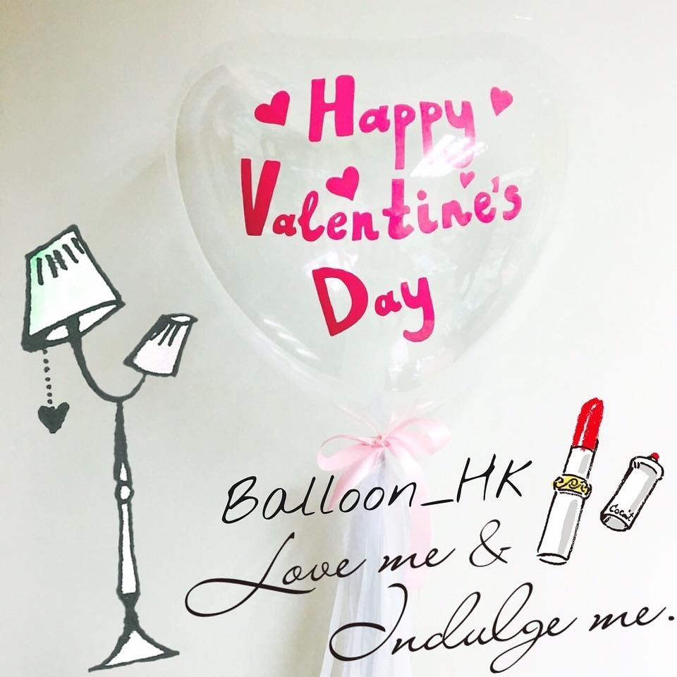 透明心形氣球｜ 情人節氣球｜ BALLOON HK 氣球專門店