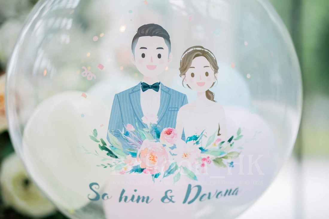 水晶波中波｜ 婚禮氣球｜Message氣球｜ BALLOON HK 氣球專門店