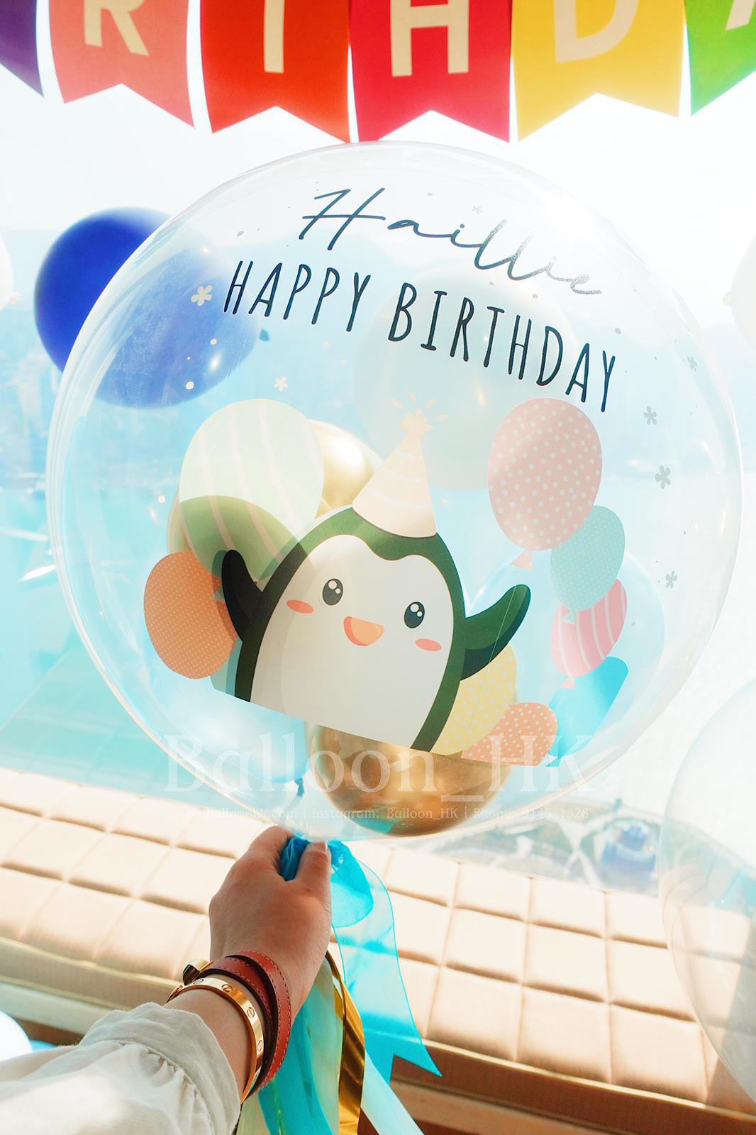 水晶波中波｜Message氣球｜生日氣球｜ BALLOON HK 氣球專門店