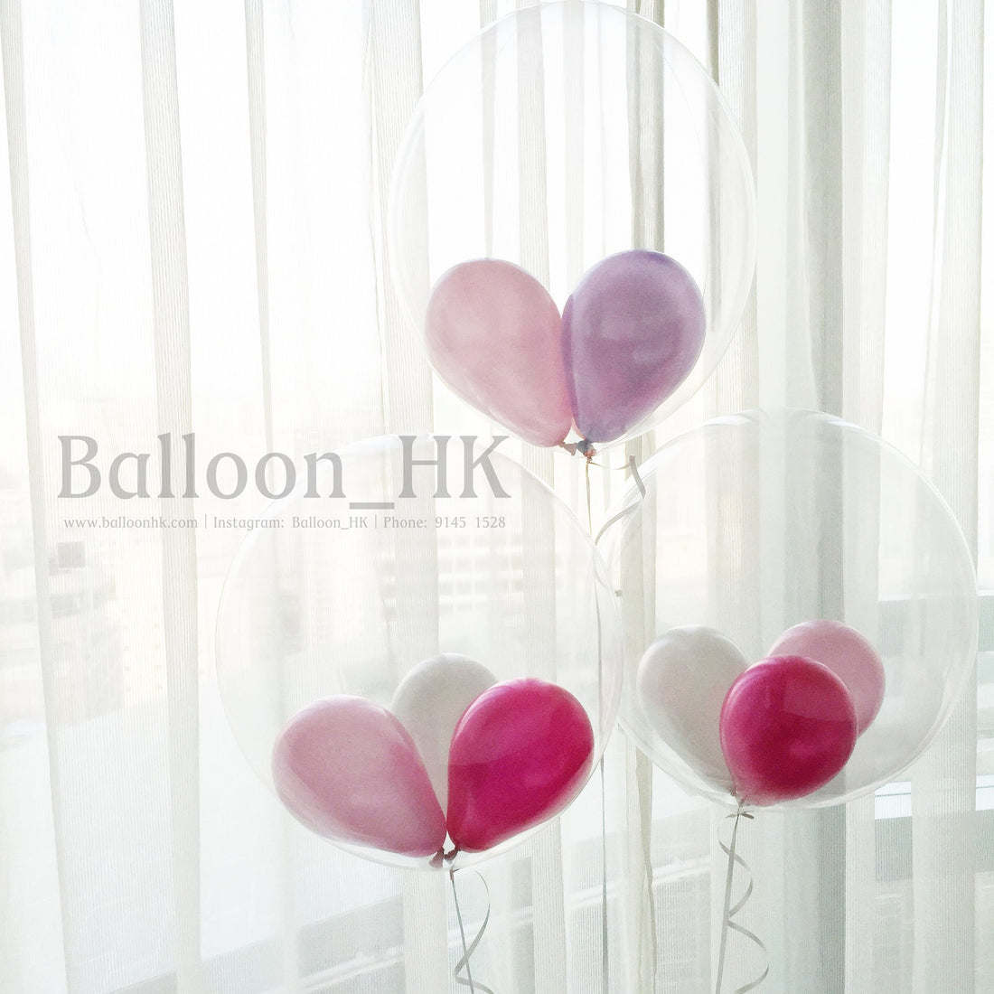 透明波中波｜小氣球｜BALLOON HK 氣球專門店