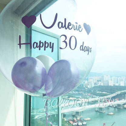 水晶波中波｜Message氣球｜ BALLOON HK 氣球專門店