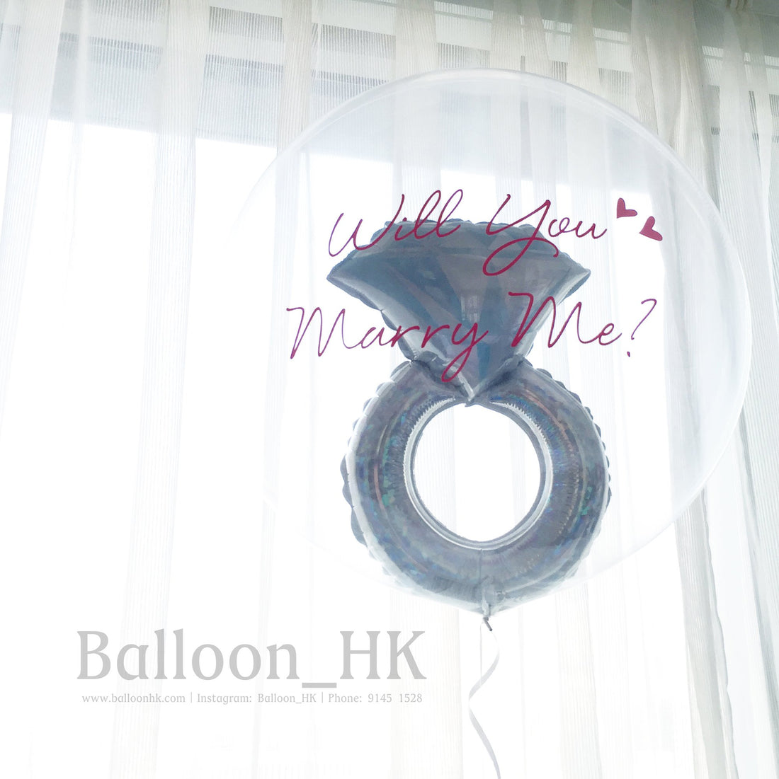 透明氣球｜求婚氣球｜ Message氣球｜ BALLOON HK 氣球專門店