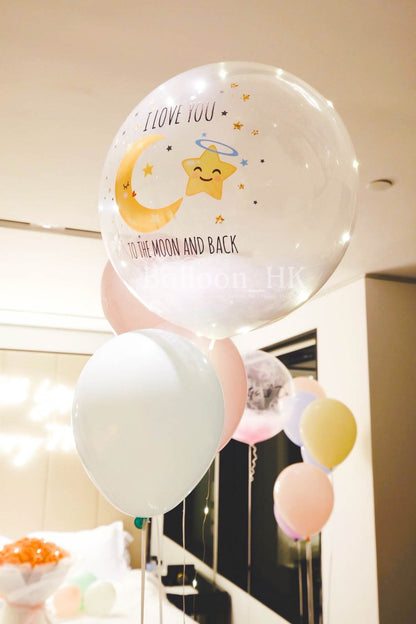 透明羽毛氣球｜Message氣球｜ BALLOON HK 氣球專門店