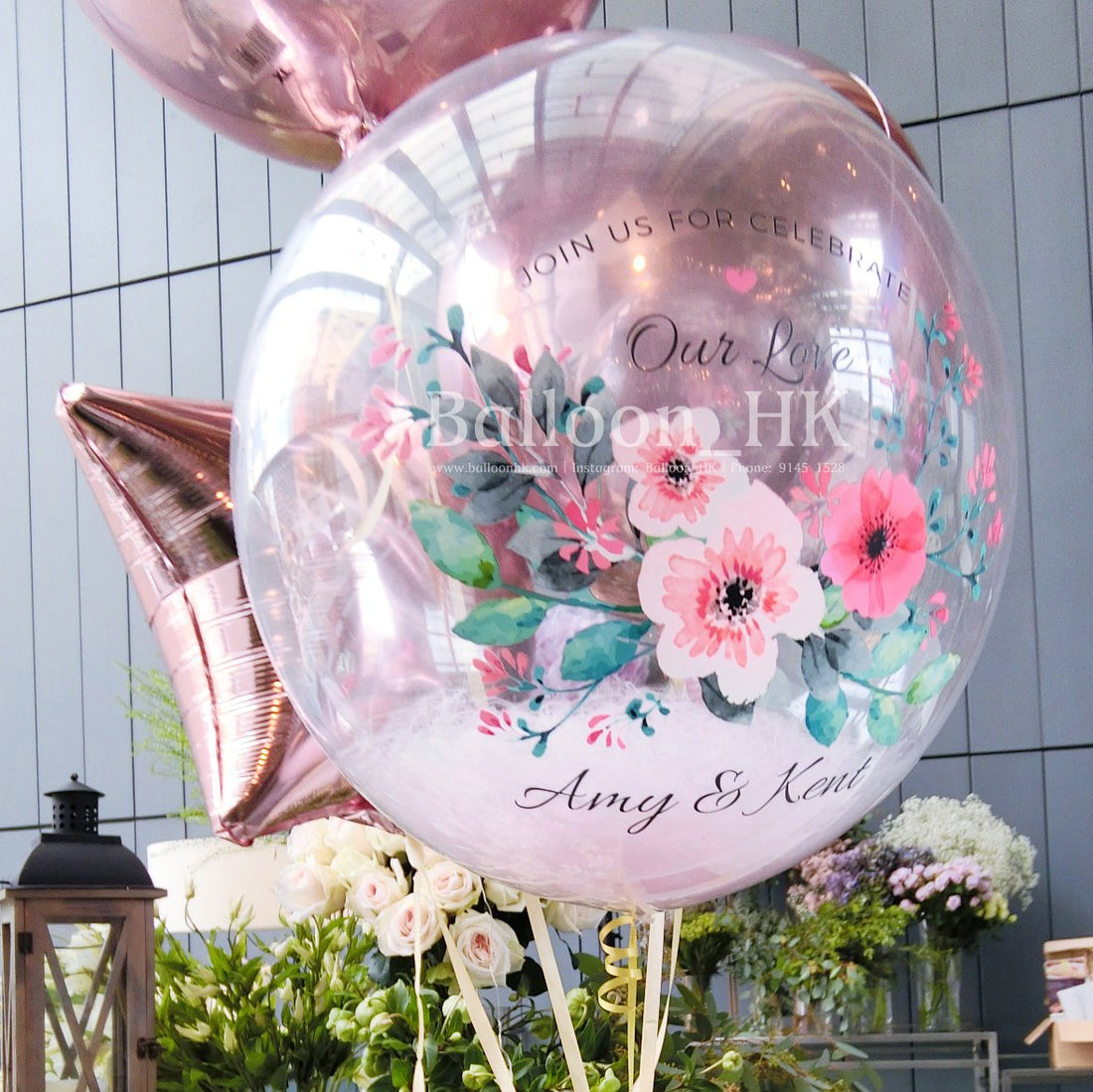 透明羽毛氣球｜Message氣球｜BALLOON HK 氣球專門店