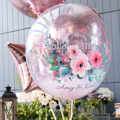 透明羽毛氣球｜Message氣球｜BALLOON HK 氣球專門店