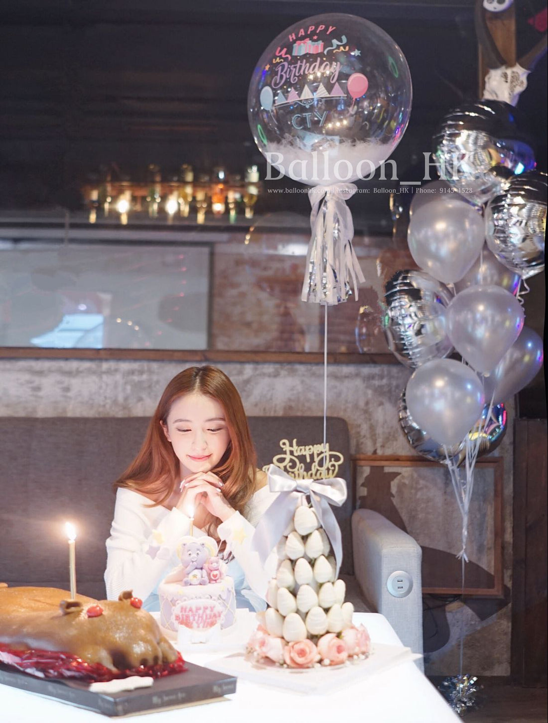 透明羽毛氣球｜透明氣球｜生日氣球｜BALLOON HK 氣球專門店