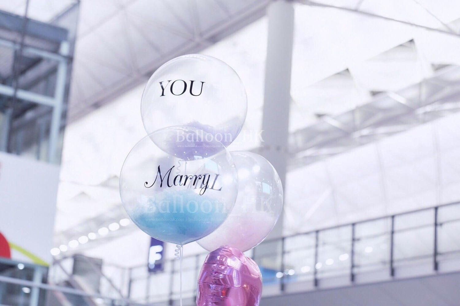 透明羽毛氣球｜Message氣球｜ BALLOON HK 氣球專門店