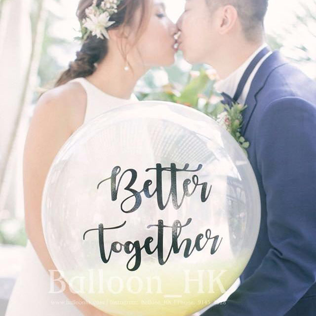 透明羽毛氣球｜Message氣球｜婚禮氣球｜ BALLOON HK 氣球專門店