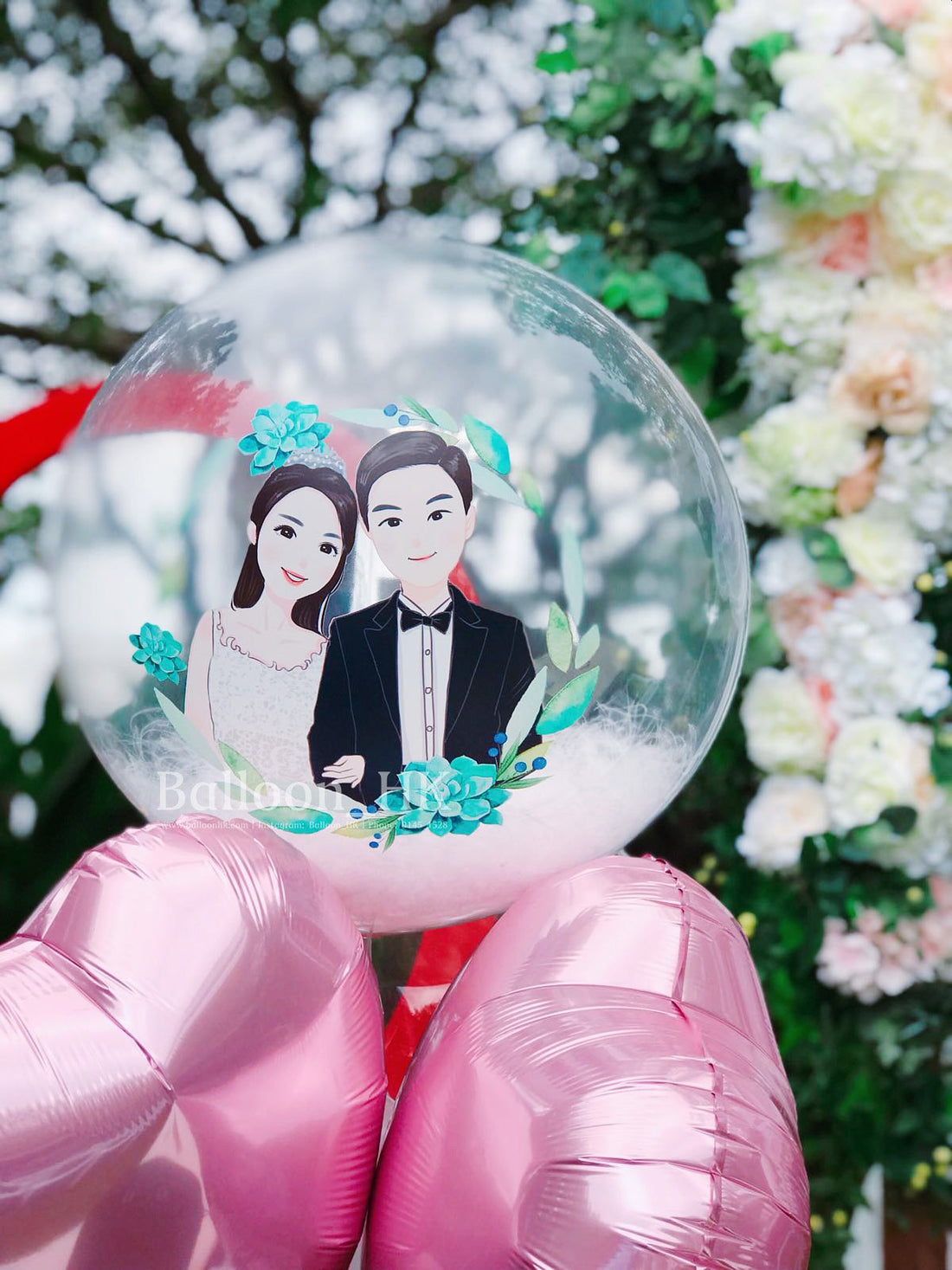 透明羽毛氣球｜ 婚禮氣球｜BALLOON HK 氣球專門店