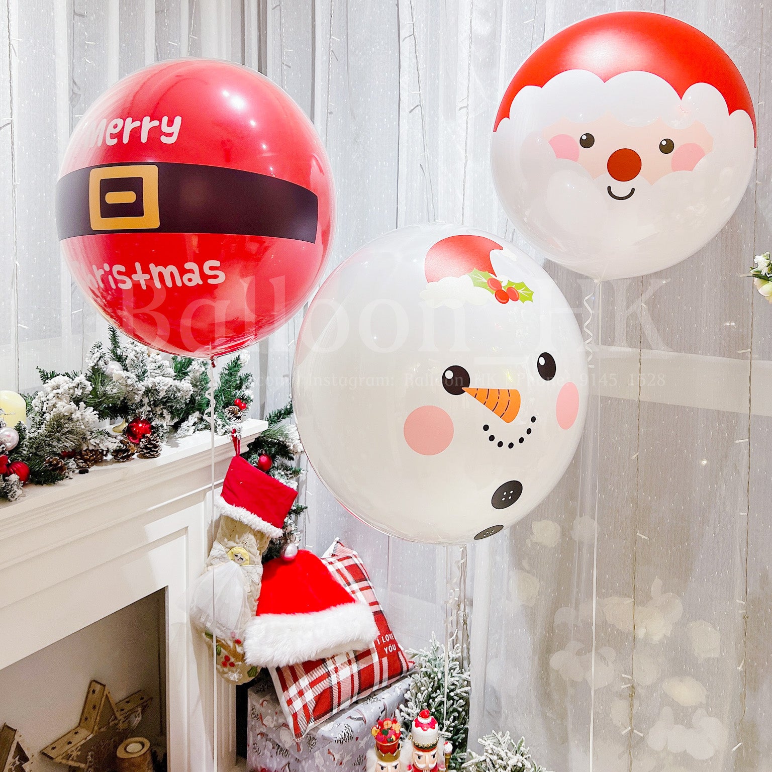 水晶波中橡膠｜聖誕氣球｜ BALLOON HK 氣球專門店
