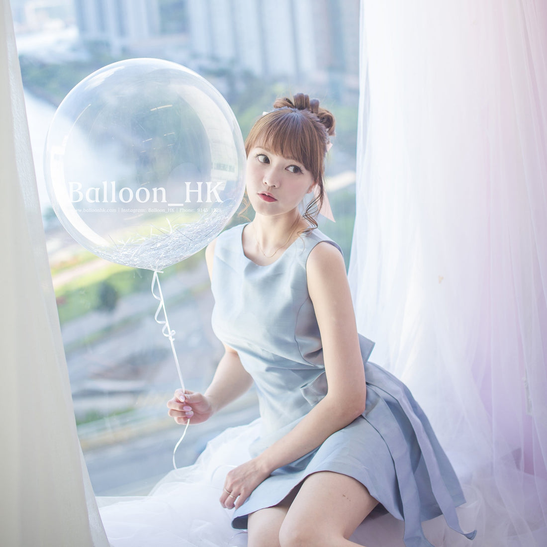 透明閃閃波｜ BALLOON HK 氣球專門店