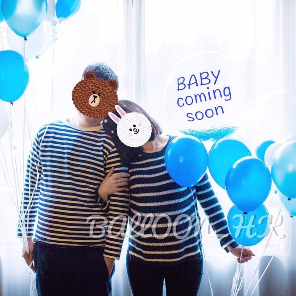 透明閃閃氣球｜Message氣球｜ Baby Shower氣球｜ BALLOON HK 氣球專門店