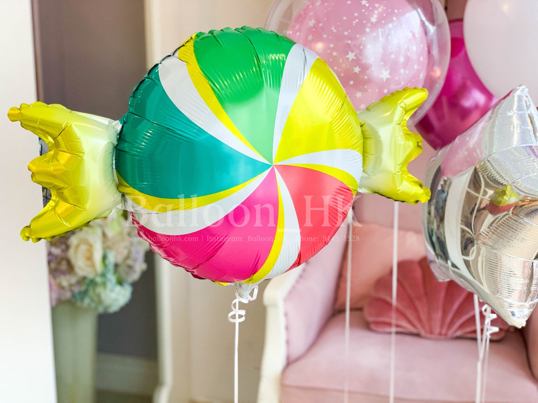 波板糖果 ｜氦氣球｜錫紙氣球| BalloonHK 