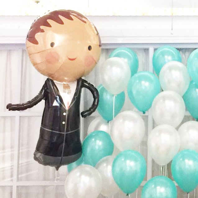 新郎氣球｜氫氣球｜氦氣球｜錫紙氣球| BalloonHK 