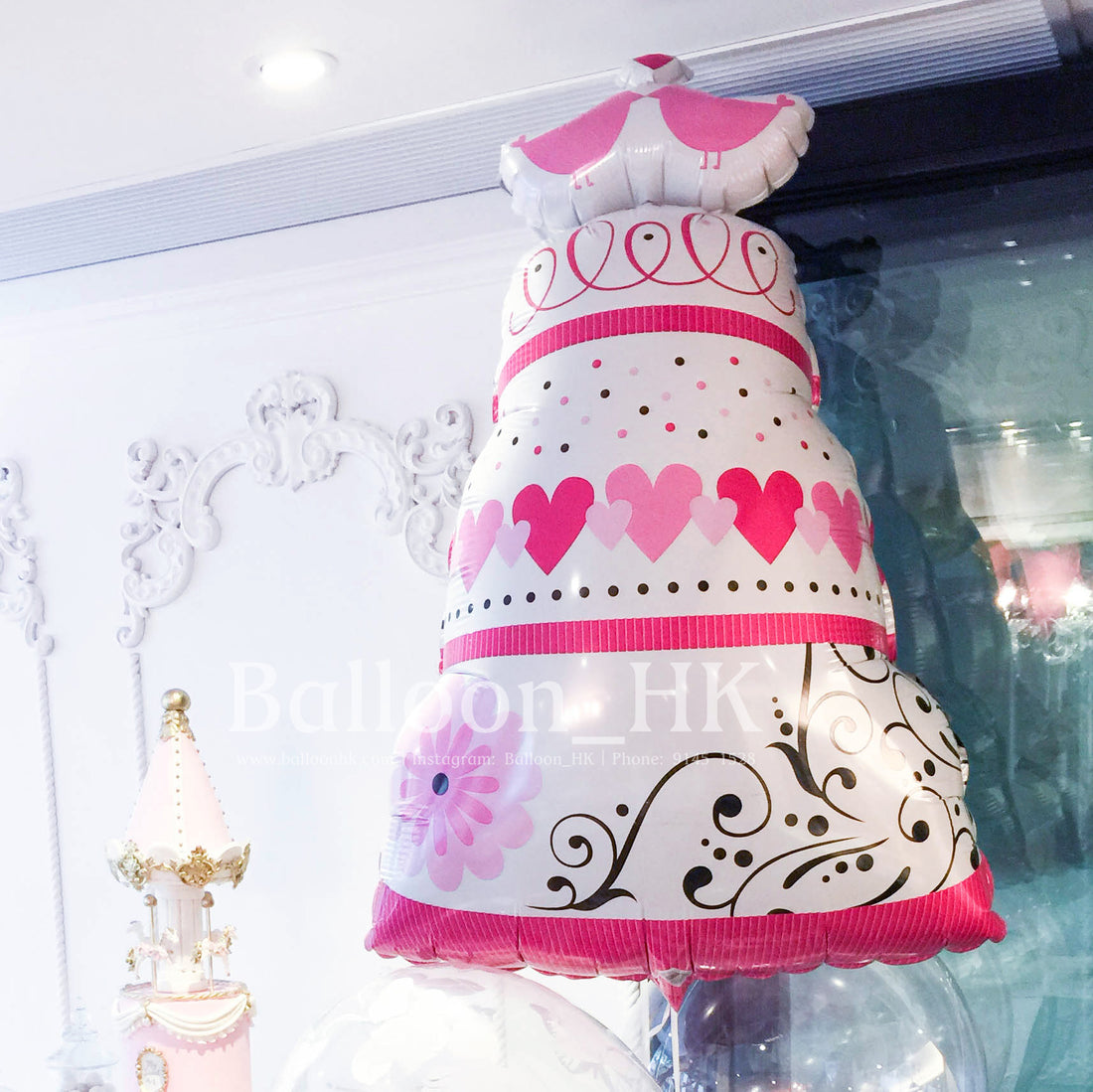 結婚蛋糕氣球 ｜氫氣球｜氦氣球｜錫紙氣球| BalloonHK 
