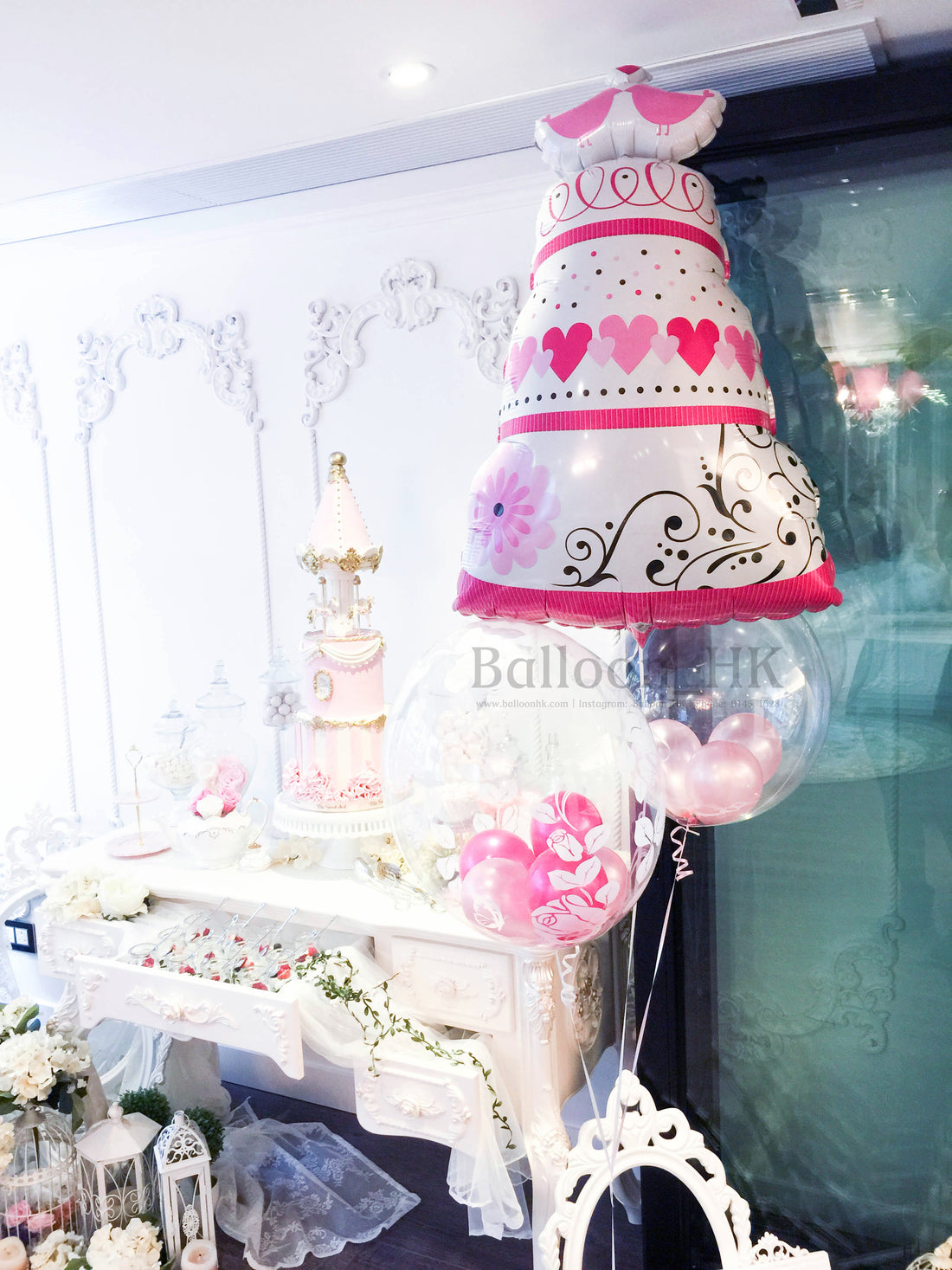 結婚蛋糕氣球 ｜氫氣球｜氦氣球｜錫紙氣球| BalloonHK 