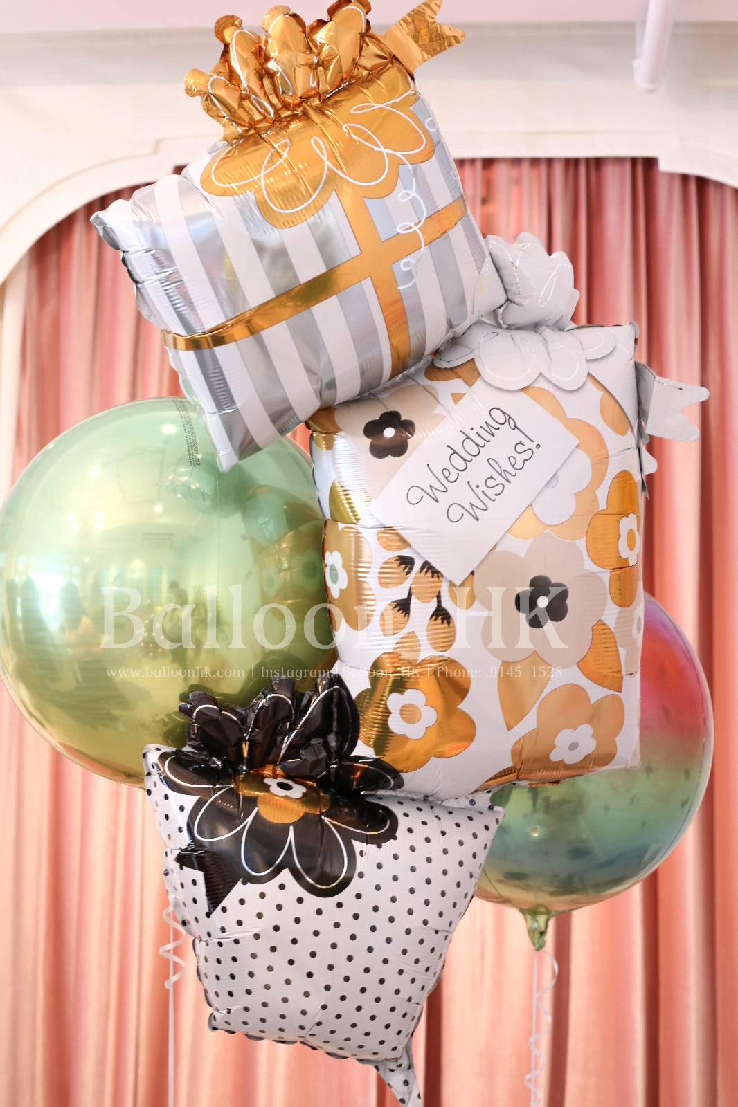 Wedding wishes 氣球 ｜氫氣球｜氦氣球｜錫紙氣球| BalloonHK 