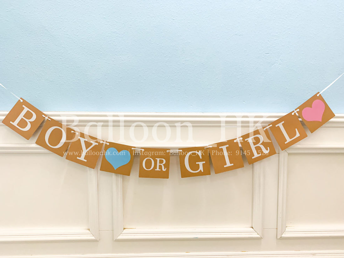 性別揭曉派對 ｜Gender Reveal Party｜Boy or Girl | BalloonHK 