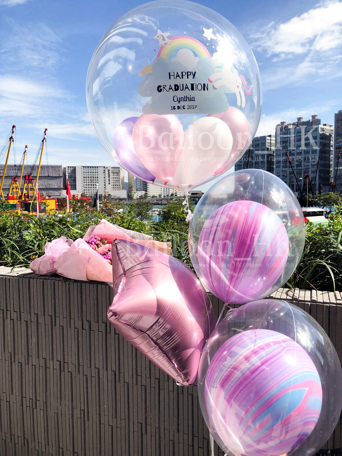 畢業氣球｜Message氣球｜水晶波中波｜BALLOON HK 氣球專門店