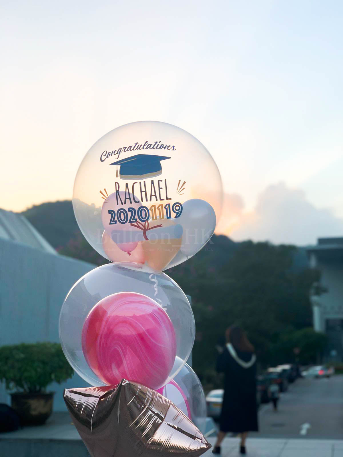 畢業氣球｜Message氣球｜水晶波中波｜BALLOON HK 氣球專門店