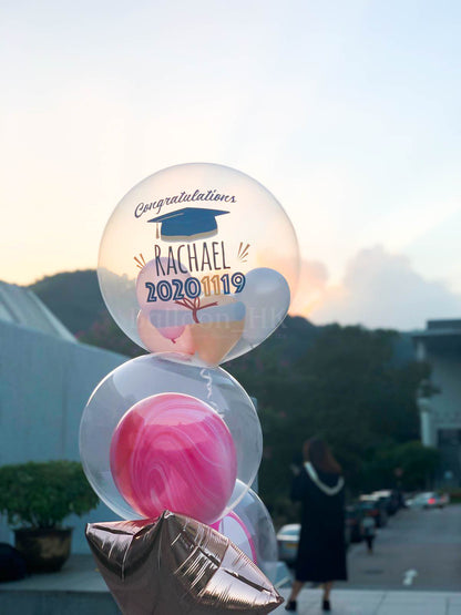畢業氣球｜Message氣球｜水晶波中波｜BALLOON HK 氣球專門店